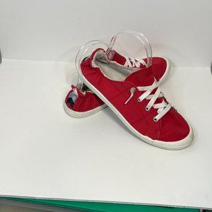 3 for $20. Time and Tru women's scrunchback red sneakers size 9.